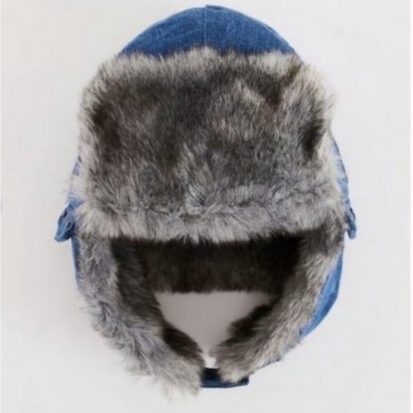 True Religion (NWT) Denim Trapper Hat - Picture 8 of 8